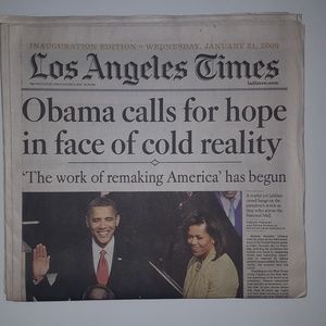 LA Times President Obama "inauguration Edition"